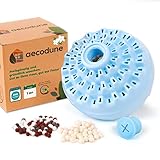 1 Jahr Waschen mit dem aecodune Öko Waschball für Waschmaschine - 240 Wäschen - Natürliches Waschmittel Pulver in Wäscheperlen Zero Waste - Waschmittel Sensitiv - Ätherisches Öl Jasmin