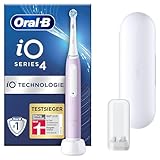 Oral-B iO Series 4 Elektrische Zahnbürste/Electric Toothbrush, 4 Putzmodi für Zahnpflege, Reiseetui, lavender, TESTSIEGER Stiftung Warentest (12/2023)