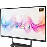 YCKJNB 65 Zoll 4K Touchscreen Smartboard, Display Interaktives Whiteboard, 8GB RAM, 128GB ROM, Eingebaut Ultra-High-Definition-Kamera, Mikrofon, Unterstützt WiFi, Bluetooth, HDMI (Nur Wandhalterung)