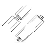 onlyfire Fleischklammer für Drehspieß, Fleischnadeln für Grillspieß und Rotisserie, für 12 MM Hexagon & 10 MM und 8 MM Quadratische Spießstangen, Drehspieß Zubehör zur Fixierung von Grillgut