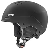 uvex Wanted - robuster Skihelm für Damen und Herren - individuelle Größenanpassung - Nackenwärmer - Black matt - 58-61 cm