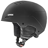 uvex wanted - robuster Skihelm für Damen und Herren - individuelle Größenanpassung - Nackenwärmer - black matt - 58-62 cm