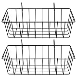 iplusmile 2-Teiliger Kaninchen-Heu-Futterspender Meerschweinchen-Heu-Futterspender Mit Robustem Metallrahmen Heuhalter Futterspender Für Kleintiere Einhakbarer Futtertrog Für Hasen