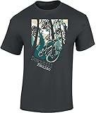 Fahrrad T-Shirt Herren : Downhill Maniac 2 - Mountainbike Shirt (Dark Grey L)