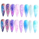 SHERCHPRY 1 Satz Boxen Sternenhimmel Nagelsticker Farben Selbstklebende Nagelfolien Für Kreative Maniküre Dekoration Für Nägel Und Mehr 2boxen