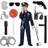 Awroutdoor 14pcs Polizei Ausrüstung Polizeikelle Halloween Karneval
