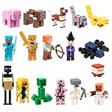 16 Stück Tortenfiguren Set, Spielzeug Figuren Set, Tortendeko Deko, Cupcake Deko, Party Kuchen Deko, Cartoon Tortendekoration Kindergeburtstag, Kinder Geburtstag Party Torte Deko Supplies