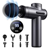 Bizcasa Massagepistole,Muskel Percussion Massagegerät mit 99 Geschwindigkeiten,8 Massageköpfen LCD Touchscreen,Rücken Massagepistole Massagegerät mit USB C Aufladung zur Muskel Massage Entspannen