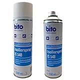 Isolierspray 500ml, Fleckendeckerspray weiss zum Überstreichen von hartnäckigen Wasserflecken, Nikotinablagerungen und Farbstiften. Verhindert das Durchscheinen der Flecken Ausbesserungsfarbe