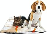 Fellou Wärmedecke Hund 90 x 64 cm - Selbstheizende Decke Hund - Waschbar & Knisterfrei - Heizdecke Hund - Wärmematte Hund