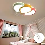 PANNN Moderne Kreative LED Deckenleuchte Kinder Bunte Ballon Kinderzimmer Lampe 36W 220V 2700K-6500K Dimmbar Flush Mount Deckenlampe Für Kinderzimmer Kindergarten Schlafzimmer