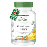 Fairvital | Gelée Royale 1500mg - 90 Kapseln - HOCHDOSIERT - standardisiert auf 4% 10-HDA