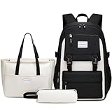 Aamytike Schulrucksack Mädchen Teenager Schule Rucksack Damen Schulranzen Maedchen Wasserdicht Kinder Schultasche Casual Daypacks School Bag for Girls Backpack mit Lunchpaket Set