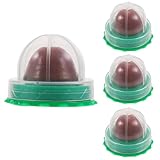 KOMBIUDA Katzenminze Ball Katzenleckspielzeug 4 Stück Packung mit Vitamin Katzenpudding zur Appetitanregung und Verdauungsförderung für Haustiere