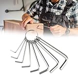 Cerioll Innensechskantschlüssel Satz, 8 Stück Inbusschlüsselsatz, 1,5 Bis 6.0mm, Innensechskant Satz, Winkelschlüsselsatz, Für Fahrrad Reparatur Und Haushalts Geräten