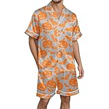 Herren Schlafanzug Lang Flauschiger Bademäntel Flanell Hausanzug Winter Set Total Comfort Gürtel, superweich Oberteil mit Streifen und Pyjamahose Geschenke Für Männer