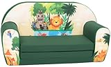 Delsit Kindersofa zum Ausklappen - Kinder Sofa mit Schaumstofffüllung - Sofa Kinder mit Abnehmbarem Bezug - Kindermöbel Kindersofa Mädchen & Jungen - Kindercouch - 9 Monate bis 4 Jahre - DT2-23061