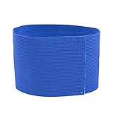 MAGT Kapitänsbinde Fußball Armbinde, Einstellbare Fussball Armbinden Outdoor Team Sportgruppen Kapitän Armband Fußball Spieler Bands (Blue)
