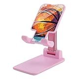 GHEPSDW Bunte faltbare Basketball-Handyhalterung, erhältlich für alle Smartphones