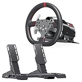 PXN V10 Ultra Gaming-Lenkrad – 3,2 Nm Direct-Drive Force-Feedback Servo-Motor-Basis, PD HM Gas- & Bremspedale, 270mm Steering Wheel – Sim-Racing-Lenkrad für PC, PS4 & Xbox