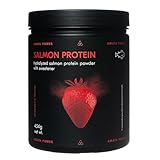 Amata Power Lachsprotein (Strawberry, 454 g) | Glutenfrei, Laktosefrei, Zuckerfrei, Keto-freundlich.