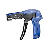 goobay Kabelbinderzange, professionelles Spannwerkzeug für Kabelbinder von 2.2 bis 4.8mm, Kabelbinderpistole mit automatischer Abschneidefunktion - 77116