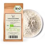 Kamelur Bio Tapiokastärke - 1kg - Zur Herstellung von Tapiokaperlen - Tapiokamehl ohne jegliche Zusätze - Tapioca Stärke aus Maniok