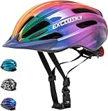 Exclusky Unisex Jugend 222-colourful Fahrradhelm, 3-COLORFUL, Einheitsgröße EU