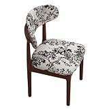 zxhrybh Esszimmerstuhl aus PU-Leder, Gepolstert Beine aus Gummibaumholz Stühle Esszimmer, Küchenstühle ohne Armlehnen für Küche, Wohnzimmer und Restaurant(Multi-Colored)