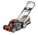 DEDRA Benzin-Rasenmäher mit Antrieb Garden DED8725-53L1, 4,0 kW, Loncin 196cm3, V200, 53cm, GT-Getriebe, leistungsstarker Motor, Mulchfunktion, Gehäusereinigungsfunktion