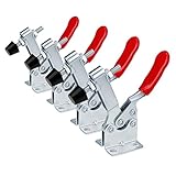 Scooter Corner Kniehebelspanner Schnellspanner,4Pcs Toggle Clamp GH-201-B, 90KG Fassungsvermögen,Geeignet für handgefertigte Produkte, Schleifwerkzeugbau