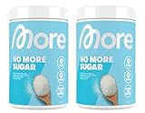 MORE NUTRITION No More Sugar, 2 x 1 kg, Zuckerersatz aus Stevia und Erythrit, ohne Kalorien & ohne Zucker