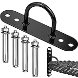 Xiumeso Wandanker Fahrrad, Fitness-Tau-Halterung, Battle Seile Anchor, Widerstandstrainer, 300kg Belastbare Wand- / Deckenmontage-Ankerhalterung für Krafttraining-Systeme, Yoga, Schaukeln, Boxsack