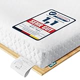 Topper 140x200cm H3 & H4, 7.5 cm Höhe Schlafsofa Bett Gelschaum, Öko-TEX Zertifiziert, Atmungsaktiv & Waschbar, Matratzentopper für Boxspringbett, Wohnwagen & Schlafsofa