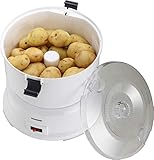 MELISSA 16220006 Kartoffelschälmaschine, 1kg, elektrischer Kartoffelschäler, Kartoffel, Schälmaschine, Kunststoff, weiß