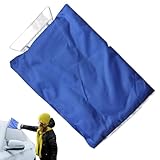 Eiskratzer mit Handschuh, effizienter Eiskratzer, Feine und kompakte Schneebürste für Familie, Freunde, Kollegen