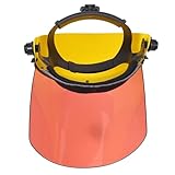 VILLFUL Leichter Schlagfester Schweißschutz Gesichtsschutzschirm Staub Spritzschutz Kopfmontiert für Schleifarbeiten und Heimwerker Langlebig und Komfortabel