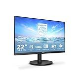 Philips Monitors Monitor 221V8/00 22 Zoll FHD 1920x1080, 75Hz, VA, 4ms, MegaInfinity DCR, AdaptiveSync, Flickerfree, Lowblue, VESA, HDMI), Schwarz