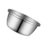 Alipis Abtropfbecken Aus Edelstahl 304 Obst Und Gemüse Mini Waschkorb Trockenbecken Abtropffläche Abtropffläche Küchenschüssel Großes Sieb Spülbeckensieb