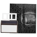 KONTONTY 1 Satz Solarbetriebene Hausnummernleuchte LED Adresse Licht mit Dämmerungsschalter Außenbeleuchtung für Häuser Effiziente Solarlampe mit Leds Bronzefarben Leicht zu Installieren