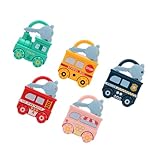 ibasenice 5St Lernspielzeug zum Entsperren Feinmotorikspielzeug Kinderspielzeug Spielzeuge Kleinkindspielzeug Lernspielzeug für Kinder Puzzle Feuerwehrauto Autoschlüssel Roller Vorschule