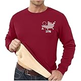 Klassisches Herren-Sweatshirt 2025, Alltagskleidung, Frühjahr und Herbst, Winter, 2D-Druck, personalisierbar, Retro-Nationalflagge, lässig, modisch, mit Samt, verdickt, Rundhalsausschnitt, ohne