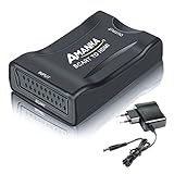 AMANKA Scart auf HDMI Konverter Video Audio Wandler 1080P HD Adapter für HDTV VHS STB Xbox PS3 Sky DVD Blu-ray usw