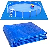 DTYGUIXE Poolmatten, Poolunterlage Rechteckig, Pool Bodenplane, 200*300cm Schwimmbad Matte, Bodenschutzmatte Outdoor, Faltbarer Pool Unterlegmatte, Pool Ground Cloth für Schlauchboote, Planschbecken