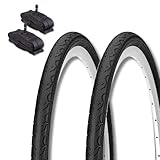 2 Reifen Kenda 700 x 35 C (37-622) + 2 Schläuche Schrader Amerika Straßenreifen 28 1 5/8 3/8 (37-622) Citybike Trekking