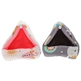 EPIGEIST 2 Stück Weiches Hamsterhaus aus Atmungsaktivem Baumwollstoff Kratzfestes Versteck und Schlafplatz für Kleine Haustiere Wie Hamster Chinchillas und Ratten Gemütliches