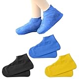 3 Paar Schuhüberzieher Wasserdicht,Schuh Überzieher Schuhe Regen Schuhüberzieher Mehrweg,Überschuhe Wasserdicht,Regenschutz Schuhe,Regenüberzieher Schuhe,Regenfüßlinge,Schuhschoner,Galoschen
