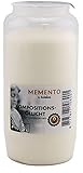 Bolsius Kompositionsöllicht Nr. 7, 24er Pack Memento - Grabkerzen, Grablicht - Brenndauer ca. 85 Stunden (Memento - weiß) ohne Duft