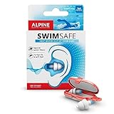 Alpine SwimSafe Ohrstöpsel, Wasserdichte Ohrstöpsel zum Schwimmen, Halten Wasser Fern, Bequemes Hypoallergenes Material, Wiederverwendbare Ohrstöpsel