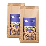 HEY HOLY Premium Trockenfutter für Schäferhunde 100% getreidefrei | 14kg Hundefutter für ausgewachsene Schäferhunde mit Ente | Hochverträglich aus natürlichen Zutaten